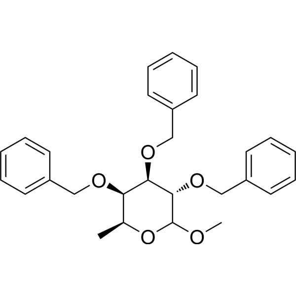 Methyl 6-deoxy-2,3,4-tris-O-(phenylmethyl)-L-galactopyranoside 67576-77-6